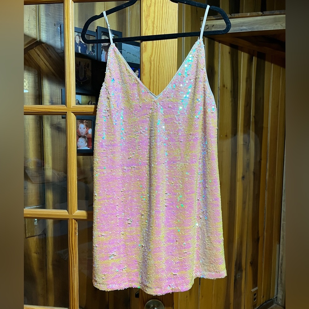 Buddy Love Cleo Iridescent Sequin Dress